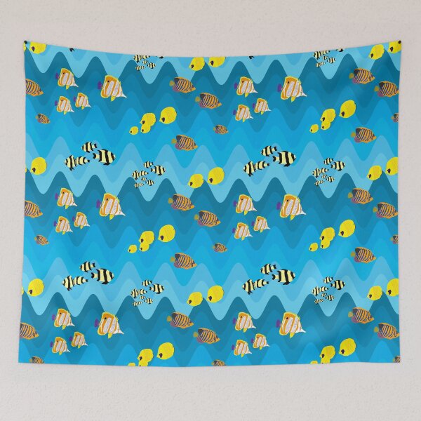 Item preview, tropical fishes pattern designed and sold by FVO-italydesign.