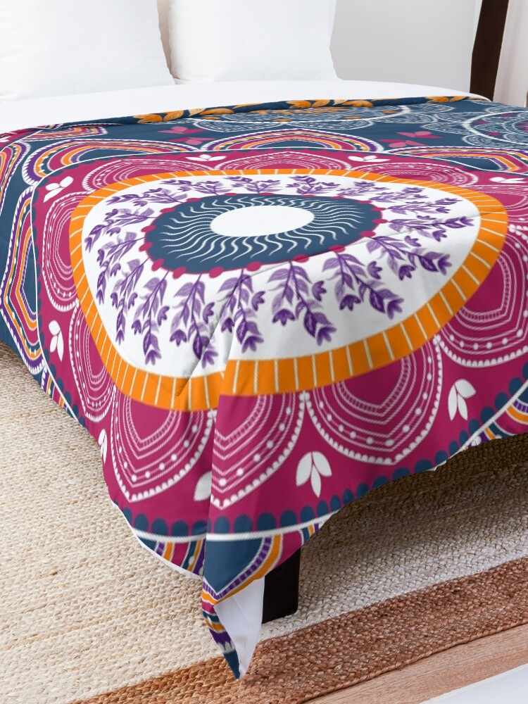 Alternate view of Joyful Mandala Comforter