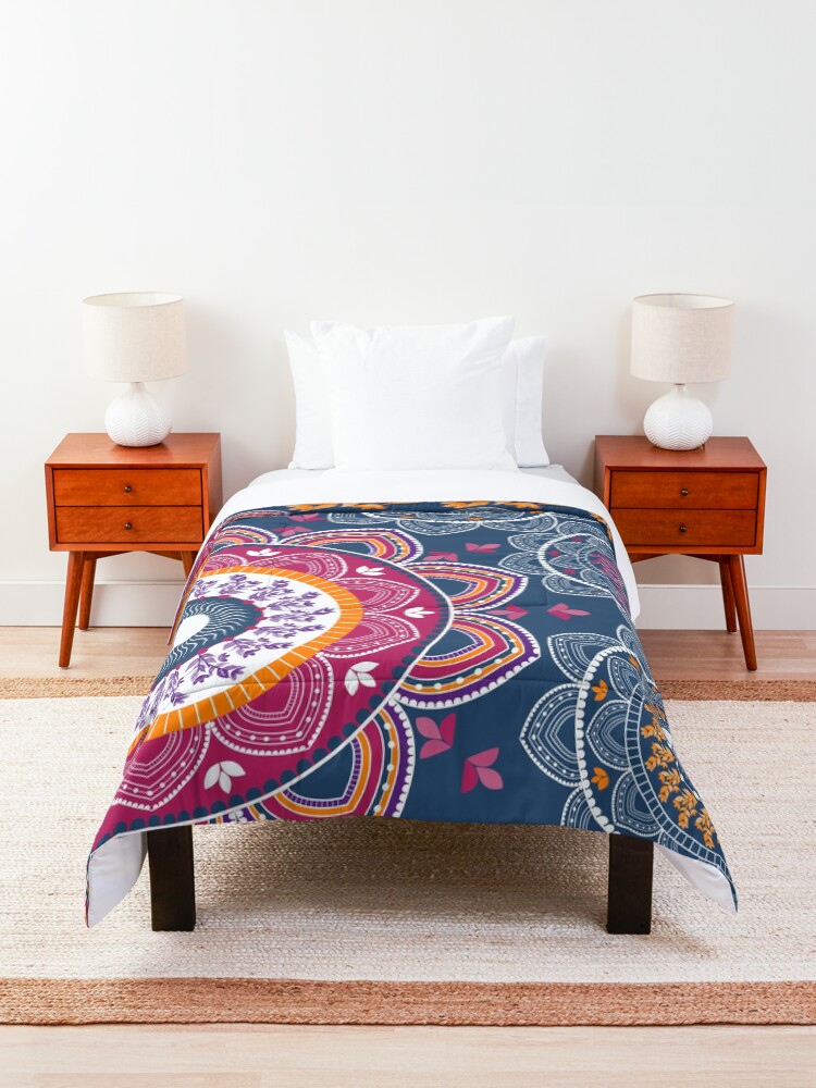 Alternate view of Joyful Mandala Comforter