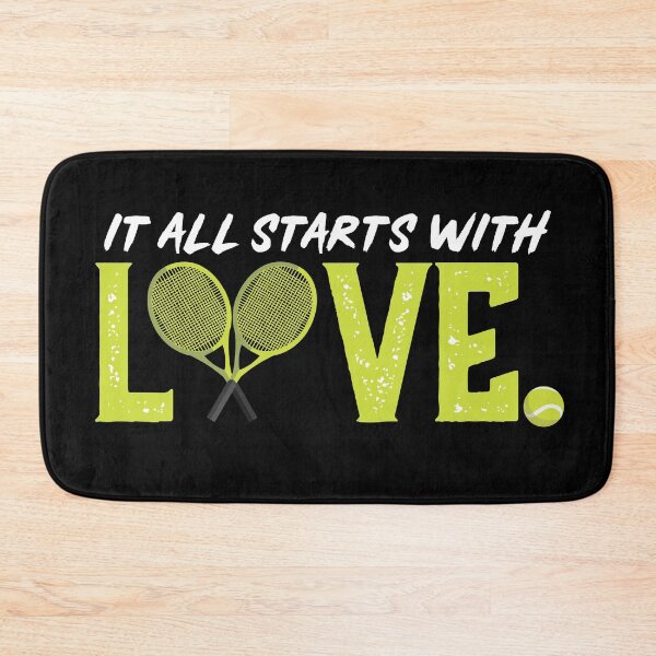 Item preview,  Funny Tennis Quote - it all starts in love designed and sold by PincGeneral.