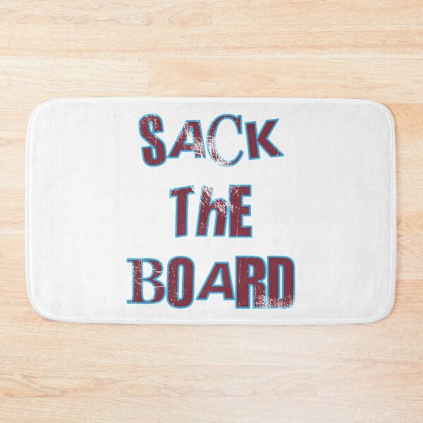 Item preview, Sack The Board - Claret & Blue Print designed and sold by beaglefruit.