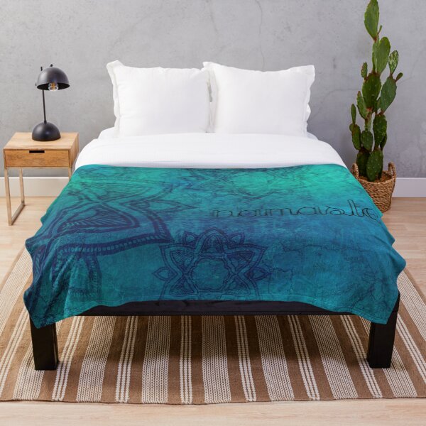 Aperçu de l'œuvre Mandala bleu turquoise en détresse créée et vendue par imphavok.