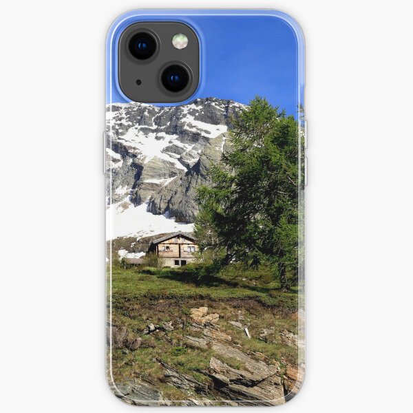 Montain in the Simplon Pass iPhone Soft Case