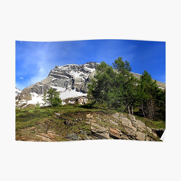 Montain in the Simplon Pass Poster