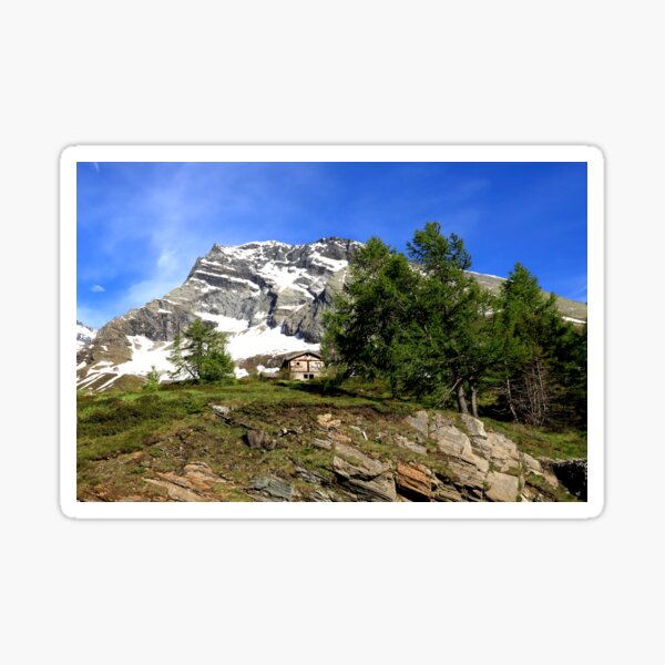 Montain in the Simplon Pass Sticker
