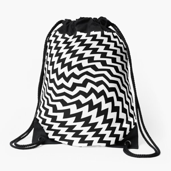 #Diagonal #Zigzag #Pattern #DiagonalZigzagPattern Drawstring Bag