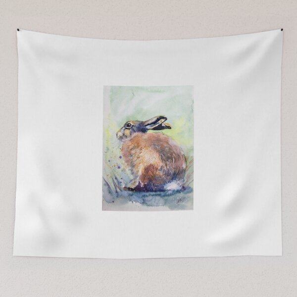 Item preview, Watercolour painting of a Brown Hare designed and sold by Double Dutch Designs.