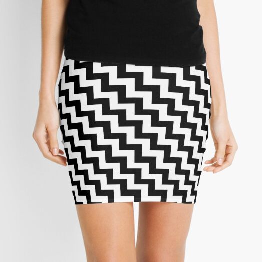 #Diagonal #Zigzag #Pattern #DiagonalZigzagPattern Mini Skirt