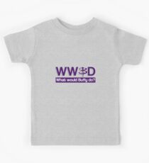 What would Buffy do? Kids Tee