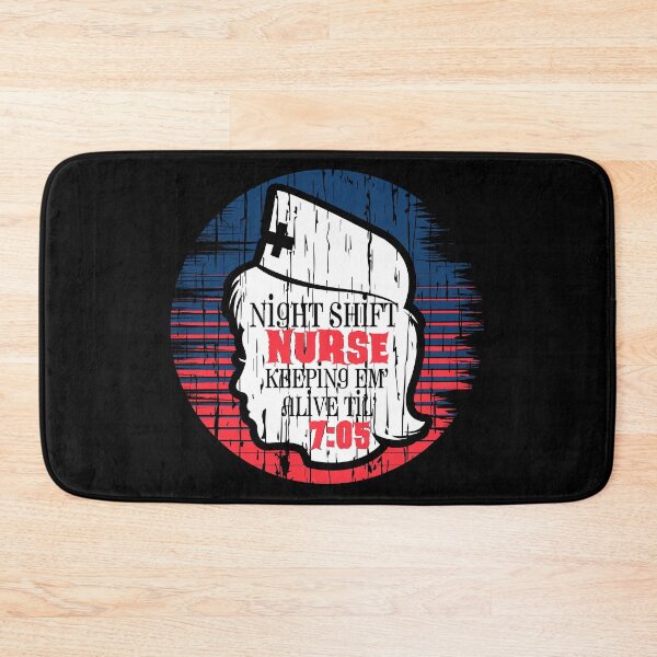 Item preview, Night Shift Nurse Keep Em Alive Till 7:05 /  Medical Caretaker Emergency Hospital Healthcare Ambulance First Aid Stetoskop Rescue Nurse Squad Gift Idea  designed and sold by SimonGs.