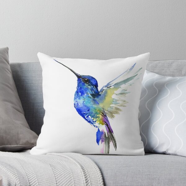 Item preview, Turquoise Blue HUmmingbird Artwork, design designed and sold by surenart.