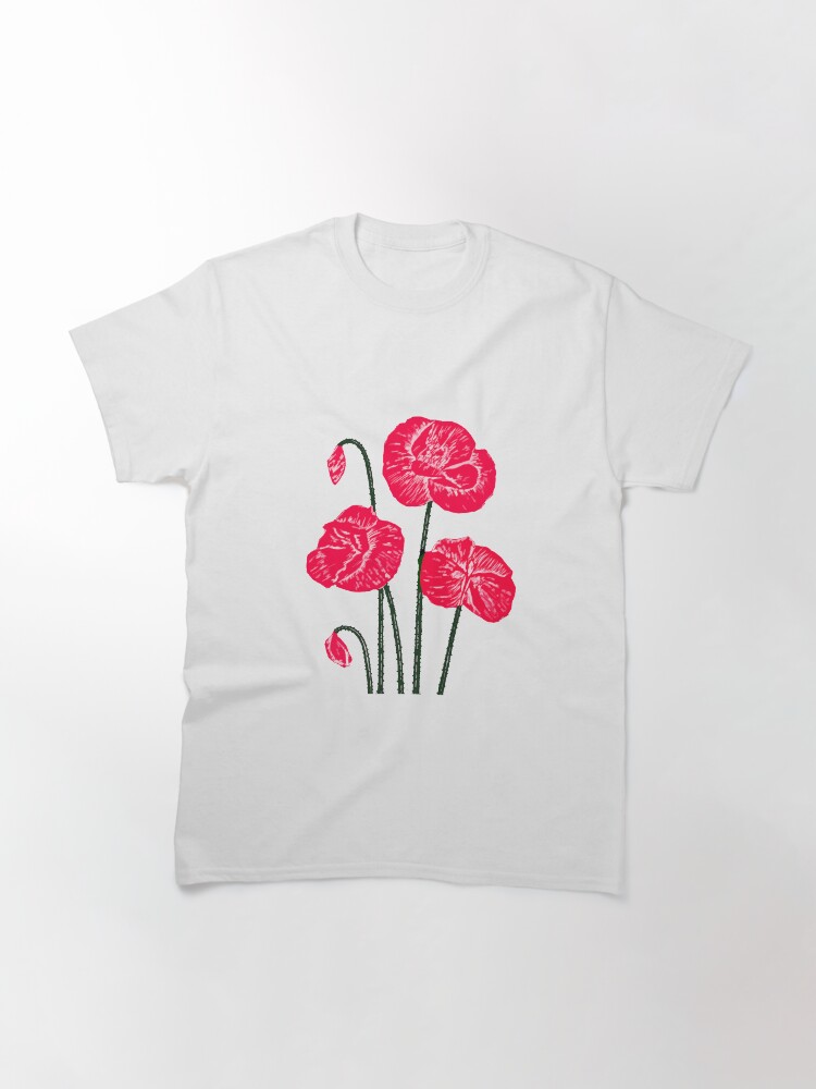 Alternate view of Poppy delight Classic T-Shirt
