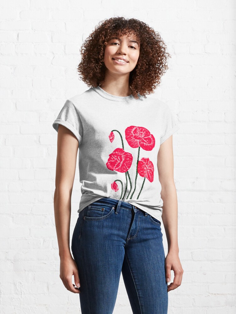Alternate view of Poppy delight Classic T-Shirt
