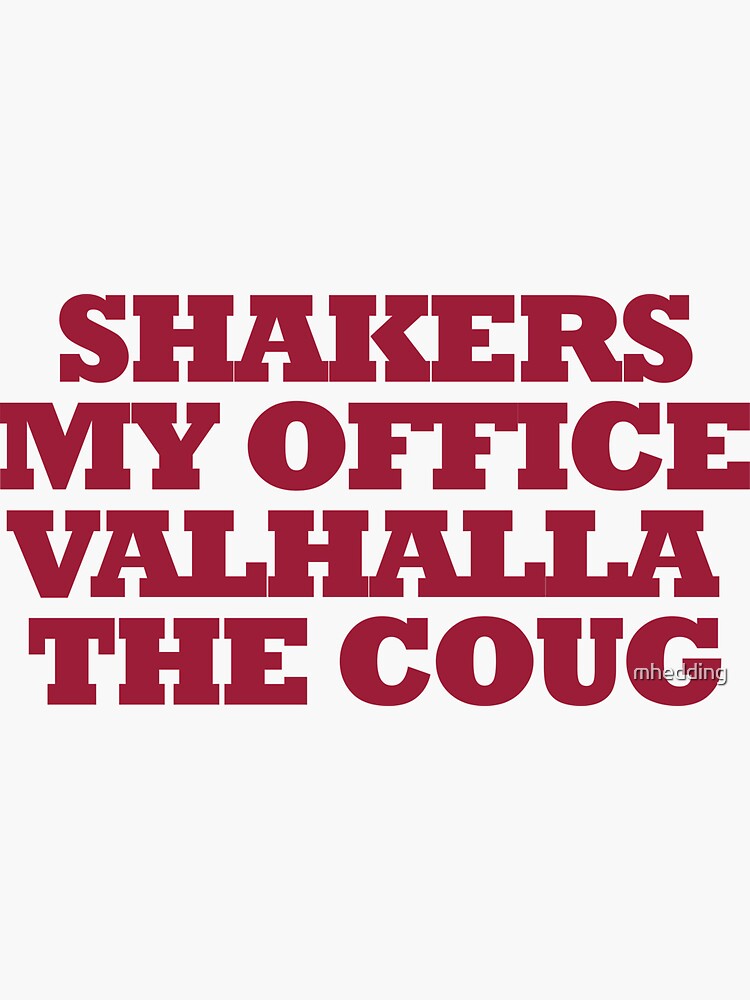 "Pullman Bar Shirt (shakers variation) " Sticker by mhedding Redbubble