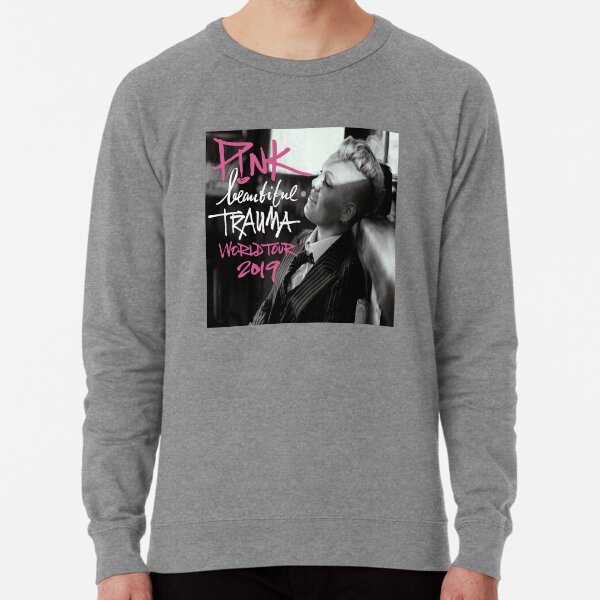 Pink beautiful sales trauma tour hoodie