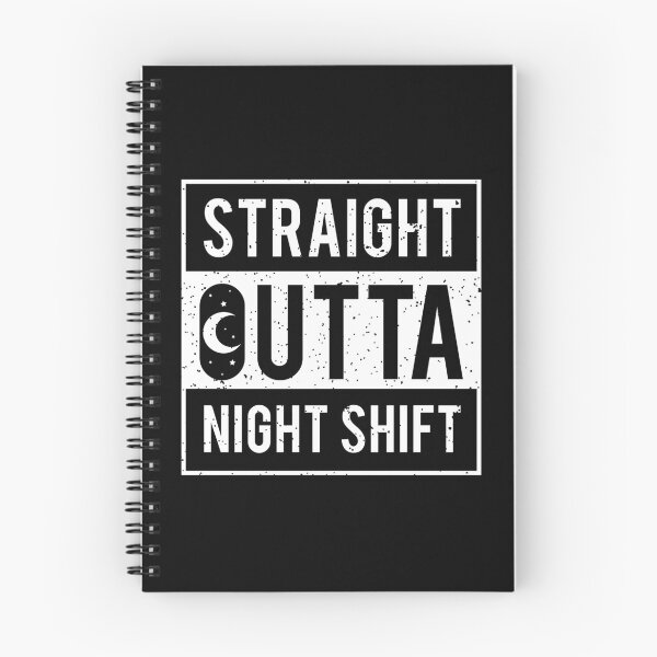 Item preview, Straight Outta Night Shift /  Medical Caretaker Emergency Hospital Healthcare Ambulance First Aid Stetoskop Rescue Nurse Squad Gift Idea  designed and sold by SimonGs.