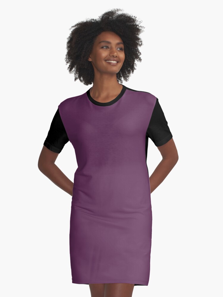 dark purple t shirt dress