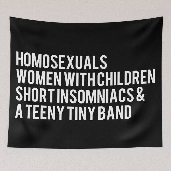 Item preview, Welcome to Falsettoland (White on black) designed and sold by Alaina Fritzinger.
