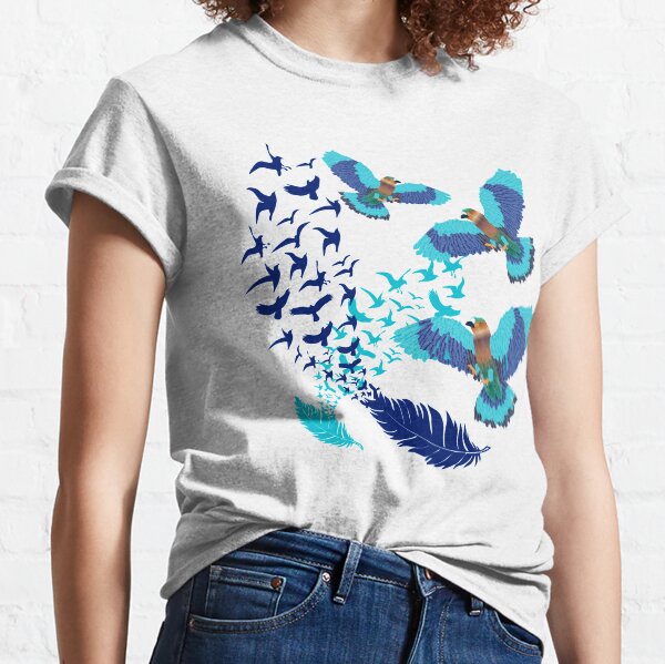 Aerobatics of Indian Roller Bird Classic T-Shirt