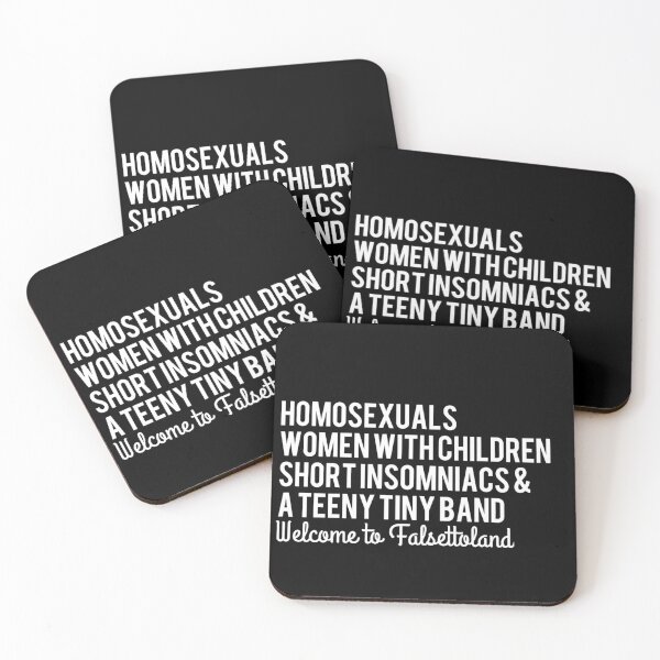 Item preview, Welcome to Falsettoland (White on black, with "WTF") designed and sold by Alaina Fritzinger.