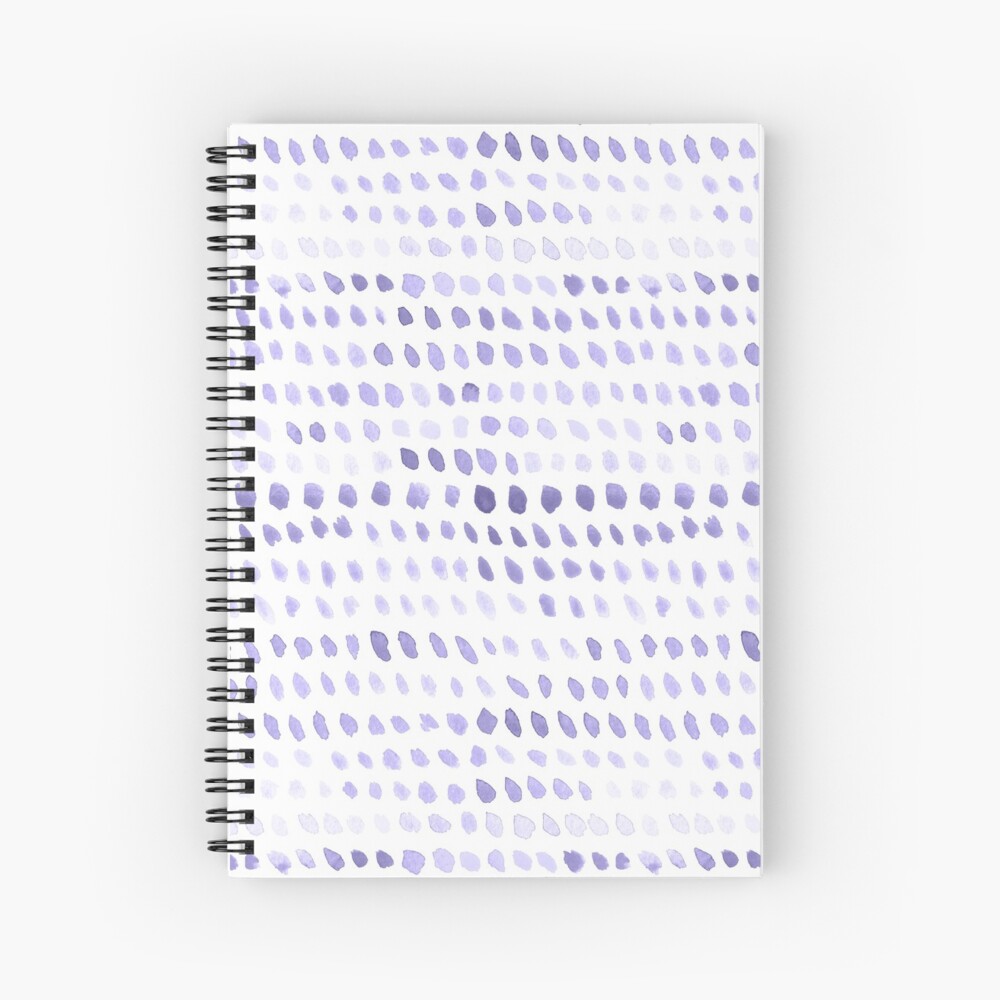 Watercolor Dots - Lilac Spiral Notebook