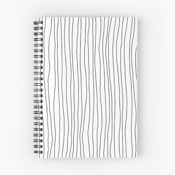 Item preview, Hand Drawn Lines Vertical White Dark Gray designed and sold by Miss Striped.