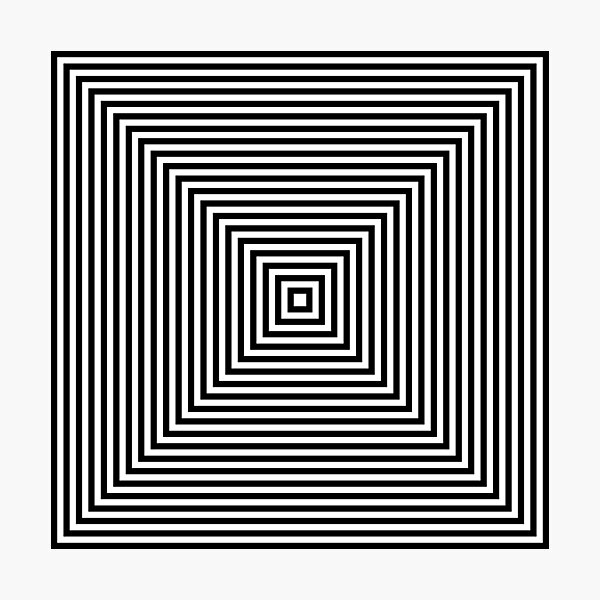 #Illusions gif, #abstract, #design, #pattern, art, illustration, twirl, hypnosis, twist, target, spiral Photographic Print