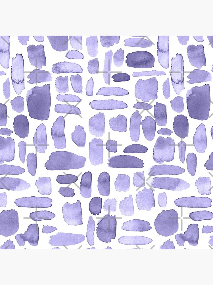 Watercolor Paint Brush Stroke Pattern - Lilac by annieparsons