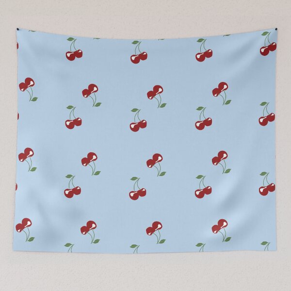 Item preview, Cherries Light Blue designed and sold by Kirovair.