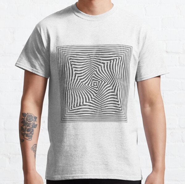 #Illusions gif, #abstract, #design, #pattern, art, illustration, twirl, hypnosis, twist, target, spiral Classic T-Shirt