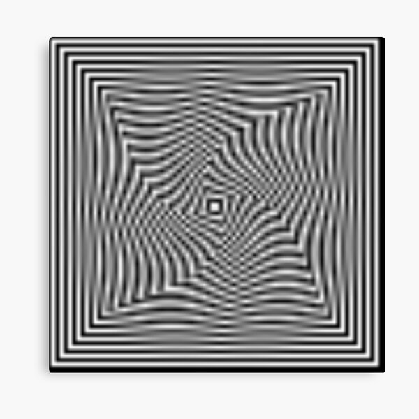 #Illusions gif, #abstract, #design, #pattern, art, illustration, twirl, hypnosis, twist, target, spiral Canvas Print