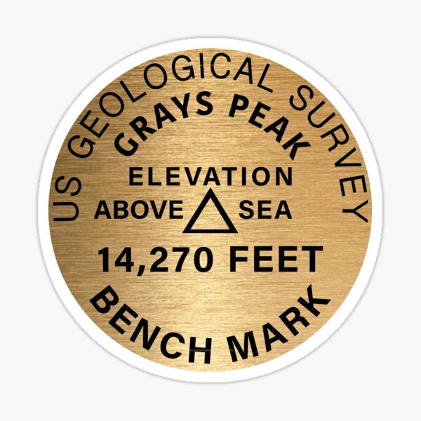 Item preview, Grays Peak 14er Colorado Summit Marker designed and sold by letourneau41.