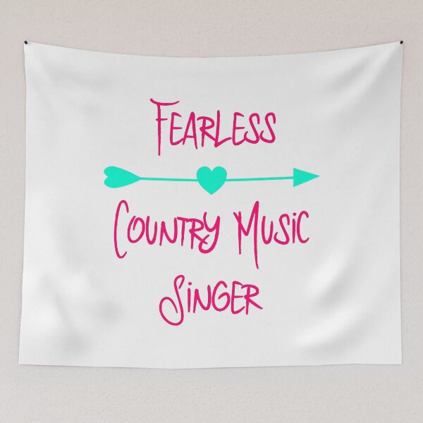 Item preview, Fearless Country Music Singer Inspirational Quote designed and sold by at85productions.