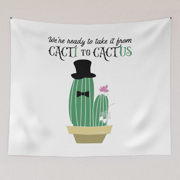 Item preview, We are ready to take it from cactus to cacti wedding announcement designed and sold by PincGeneral.