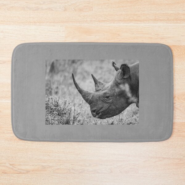 Item preview, Black and white endangered rhino designed and sold by ericsj11.