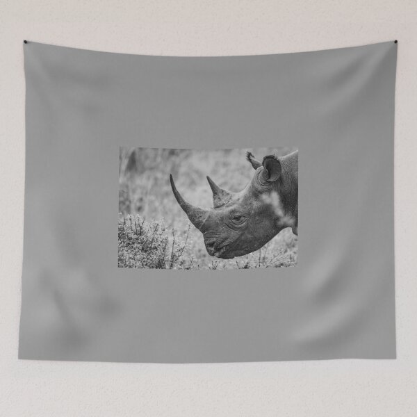 Item preview, Black and white endangered rhino designed and sold by ericsj11.
