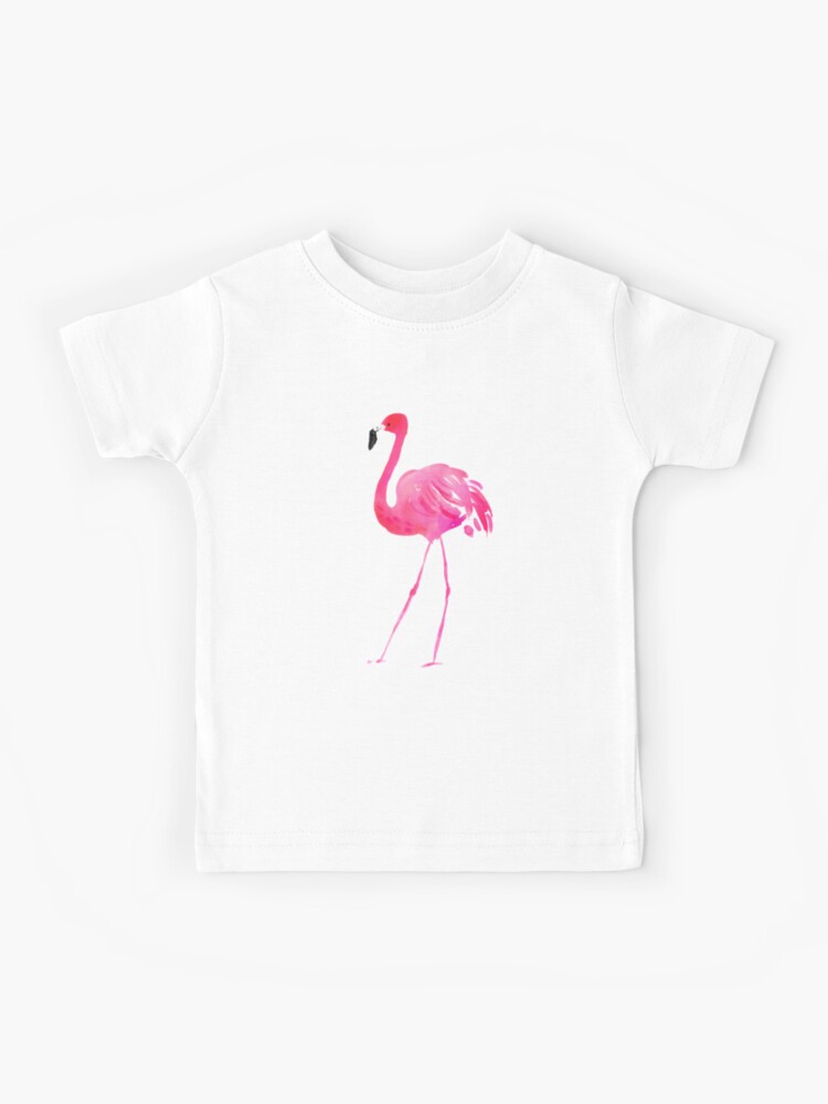 Pink Flamingo Watercolor Graphic design Kids T-Shirt for Sale by  NoveltyMerch