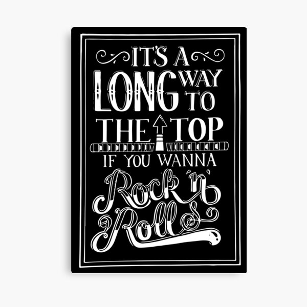 AC/DC It's a Long Way to the Top Canvas Print