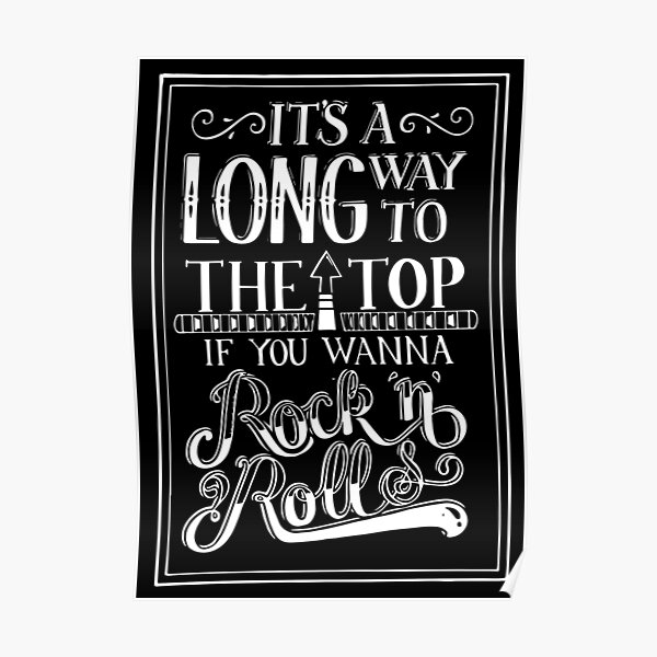 AC/DC It's a Long Way to the Top Poster
