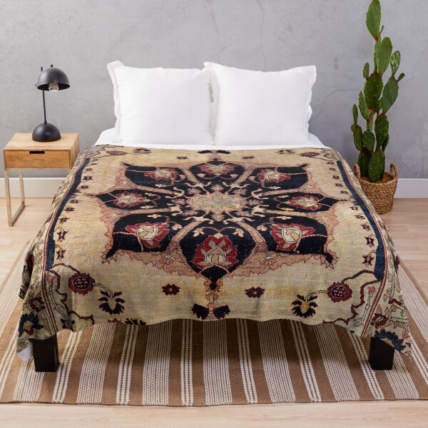 Item preview, Silk Tabriz Azerbaijan Northwest Persian Rug Print designed and sold by Vicky Brago-Mitchell®.