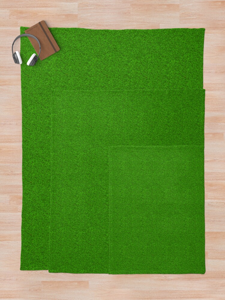 "Green Grass Texture" Throw Blanket by YLArt Redbubble