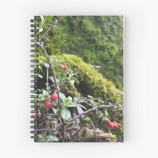 Item preview, Swedish red summer berries in the moss designed and sold by verbosekoala.