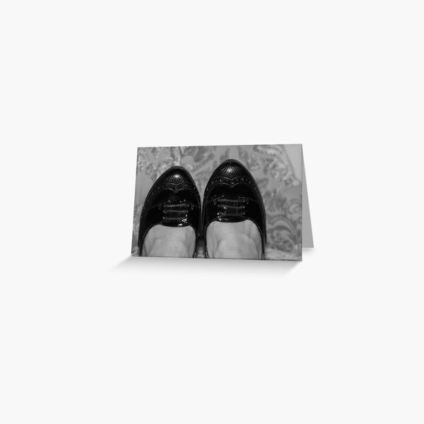 A Special Pair of Black Shoes Greeting Card