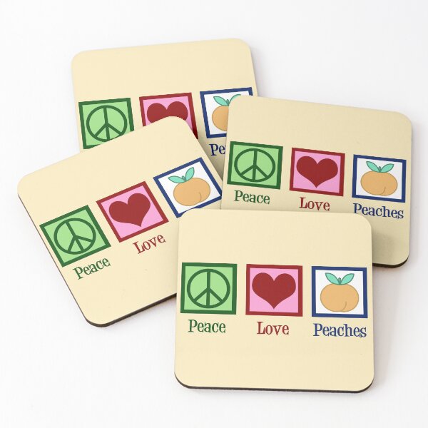 Item preview, Peace Love Peaches designed and sold by Epic Love Designs.
