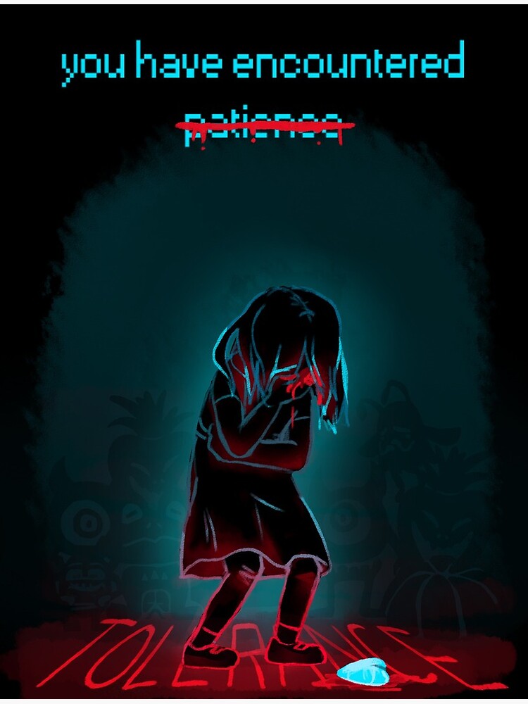 Patience Soul Undertale Fallen Humans Greeting Card By Zoramoyashi Redbubble