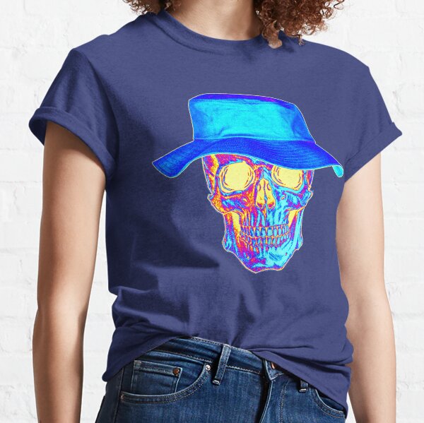 Vintage Skull & Redfish T-Shirt, Silver