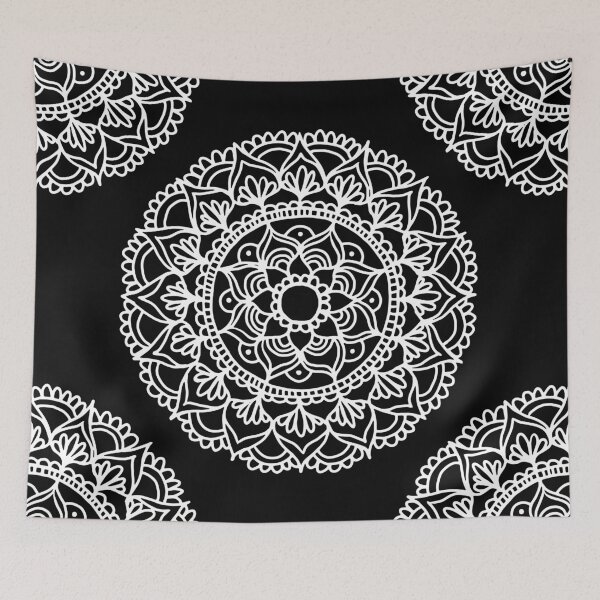 Item preview, Black and White Mandala designed and sold by Julie Erin Designs.