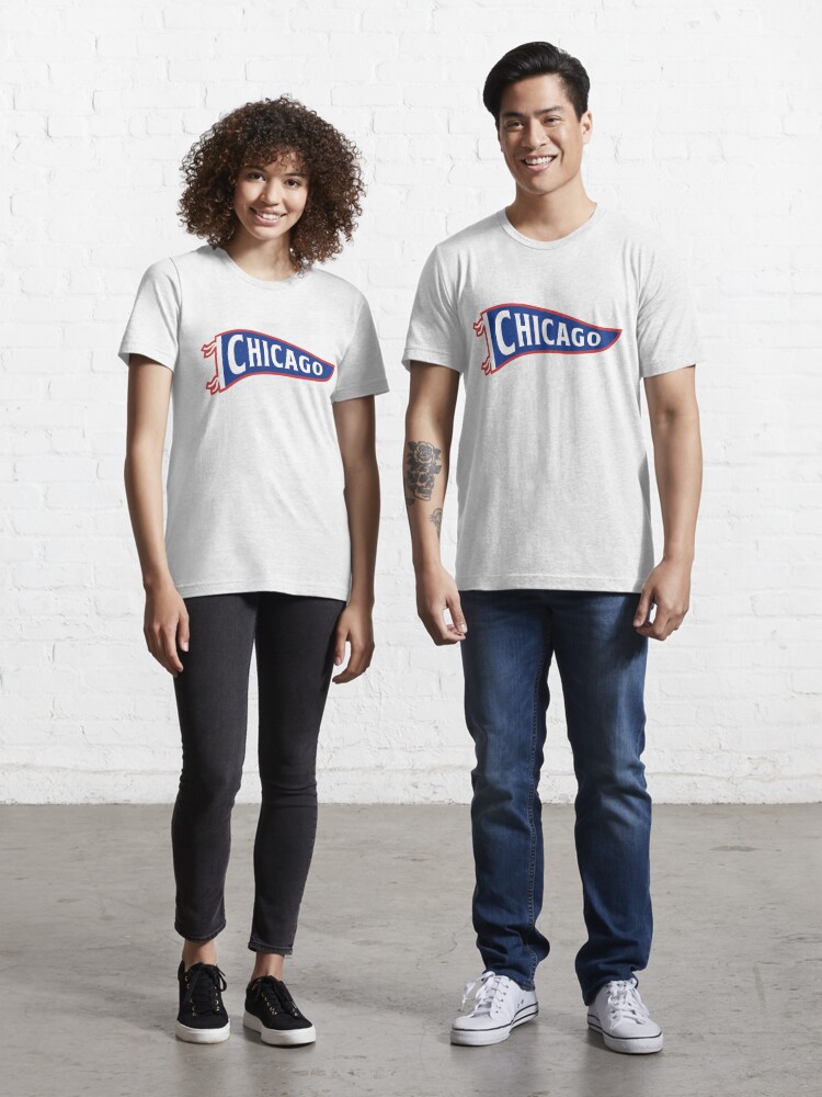 Wrigley Field White Pennant T-Shirt