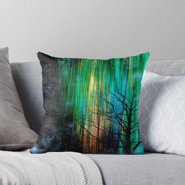 Item preview, Night Lights in Aqua, Green, and Gold designed and sold by Jessielee72.