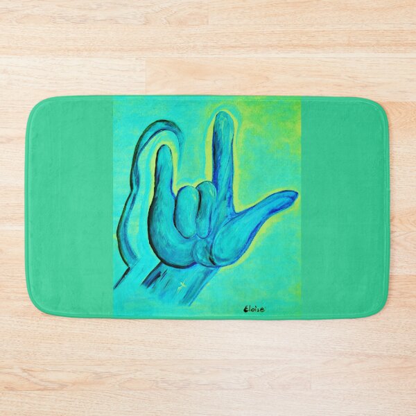 Item preview, ASL I Love You Blue designed and sold by EloiseArt.